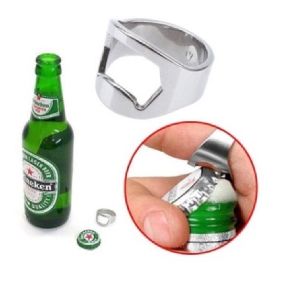 🍺 Awesome Metallic Unisex bottle opening ring!